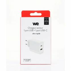 WE - Chargeur secteur USB-A...