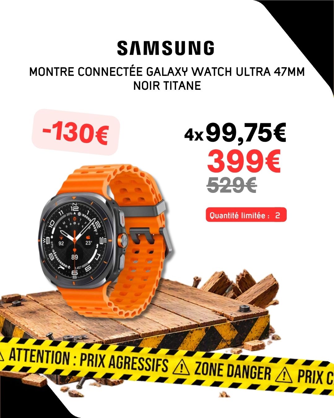 Montre connectée Ultra Bleu