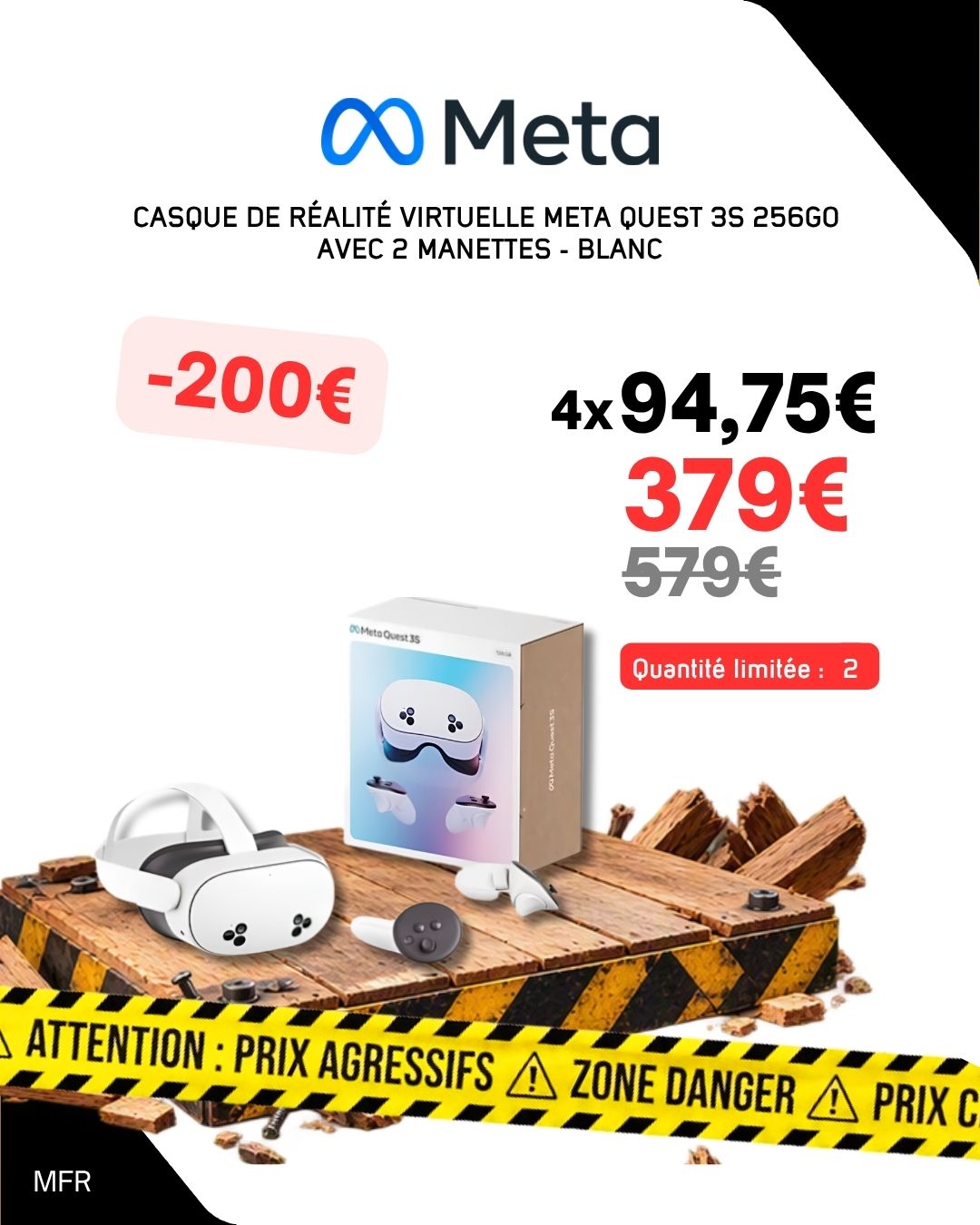 Casque de réalité virtuelle quest 3S