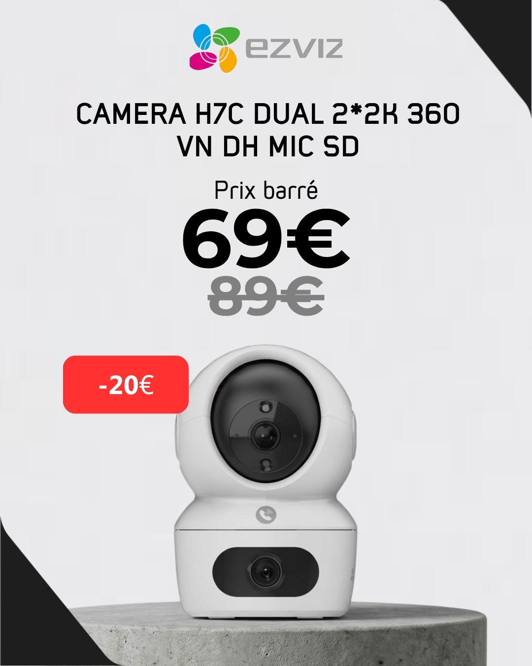 Camera Connectee H7C dual 360