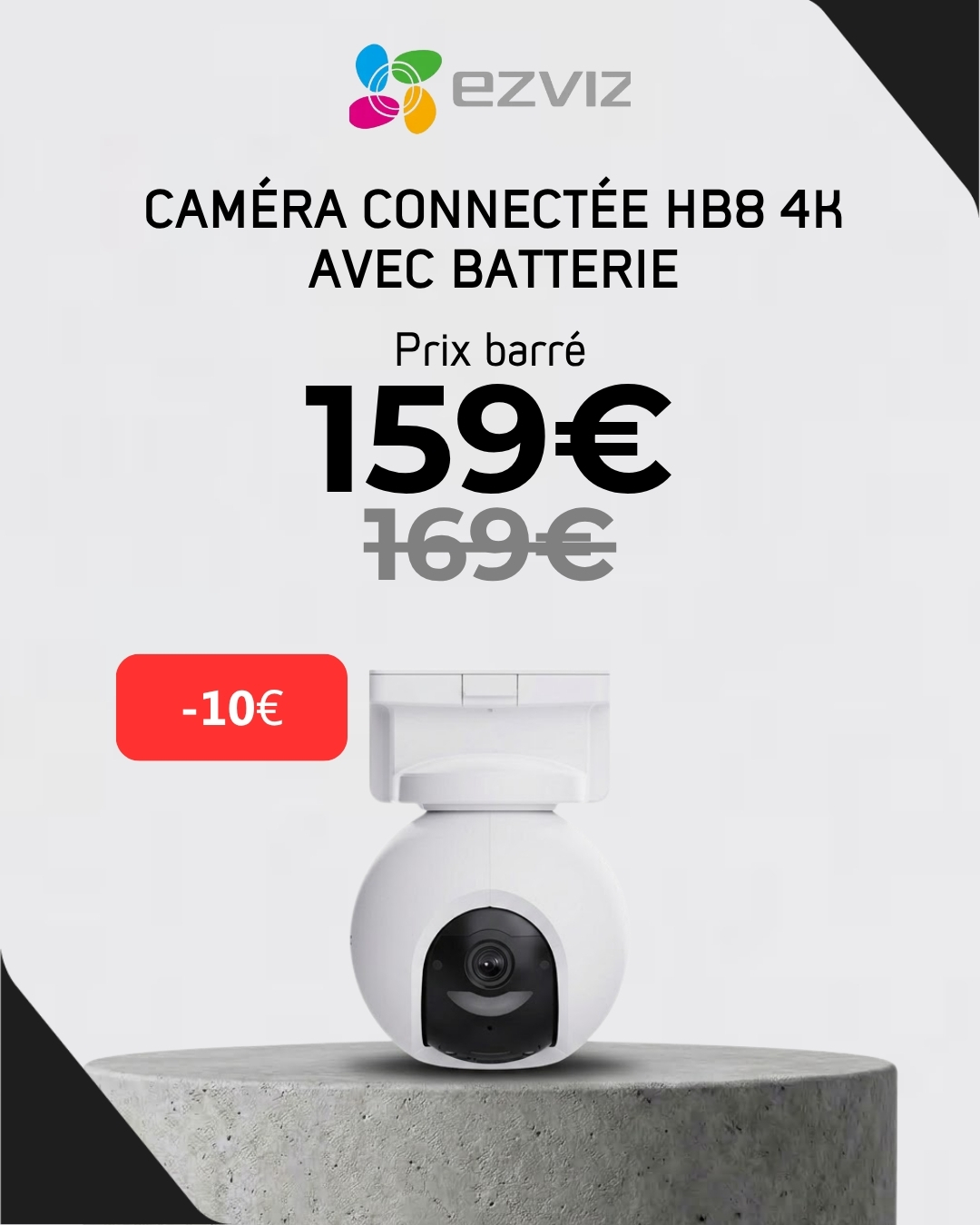 Camera Connectee HB8 4K avec Batterie
