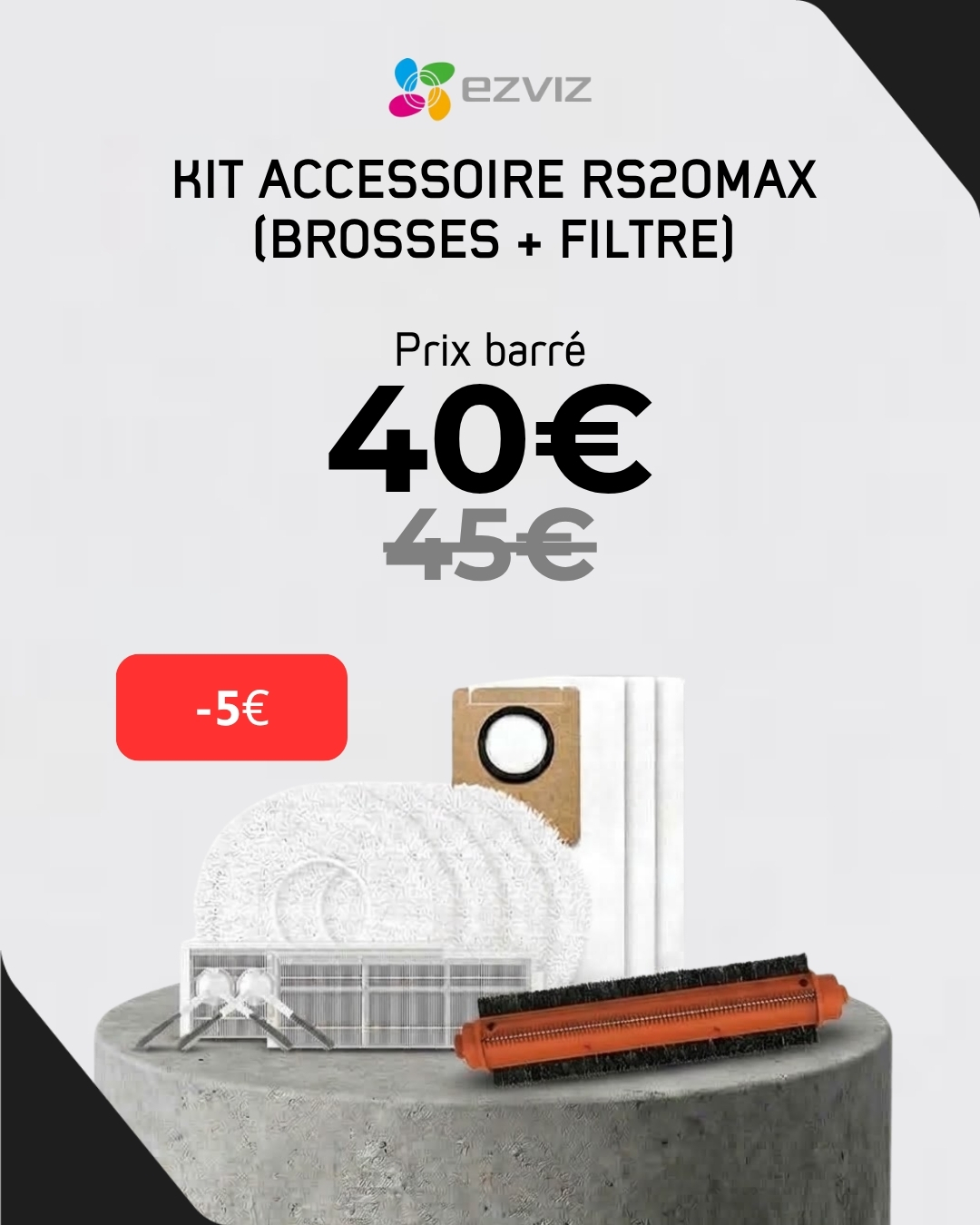 Kit Accessoire RS20MAX Brosses Filtre